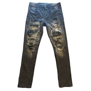 Waimea Black Denim Skinny  Fit Jeans 32x32